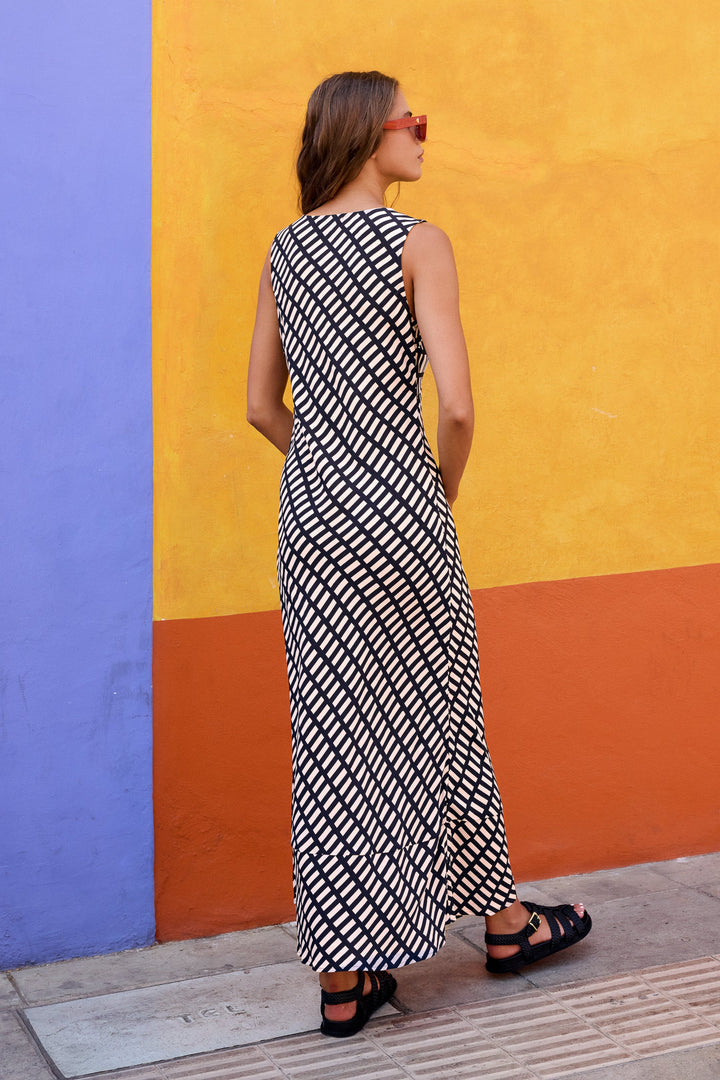 Liora Cocktail Dress | Elegant Midi in Soft Smoke Grey, Breathable Fabric 5