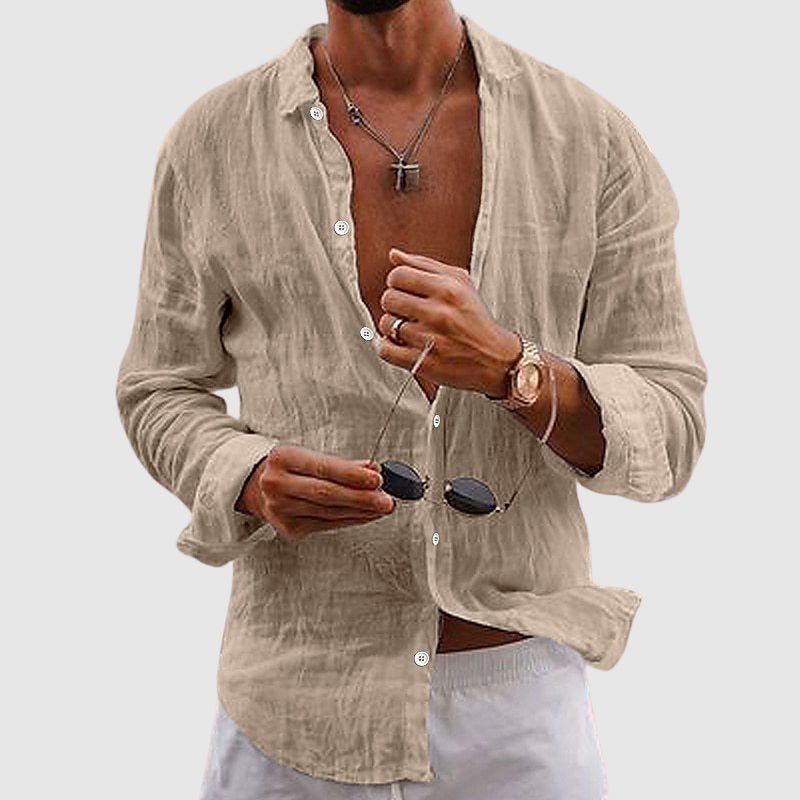 Lorenzo Vitali Men's Shirt | Lightweight Linen, Relaxed Fit 1