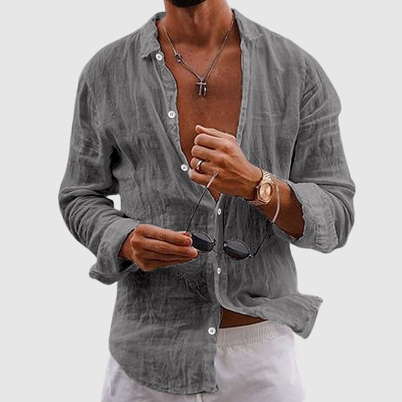 Lorenzo Vitali Men's Shirt | Lightweight Linen, Relaxed Fit 2