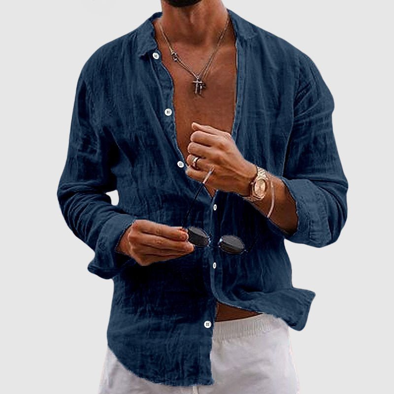 Lorenzo Vitali Men's Shirt | Lightweight Linen, Relaxed Fit 3
