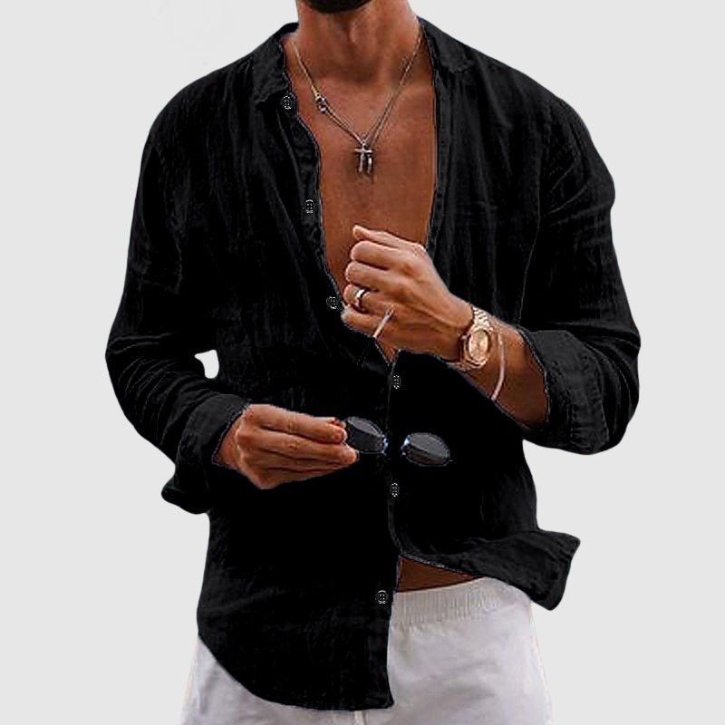 Lorenzo Vitali Men's Shirt | Lightweight Linen, Relaxed Fit 4
