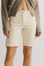 Luna Denim Shorts | High-Rise, Wide Leg Fit, Women's Jean Shorts 0