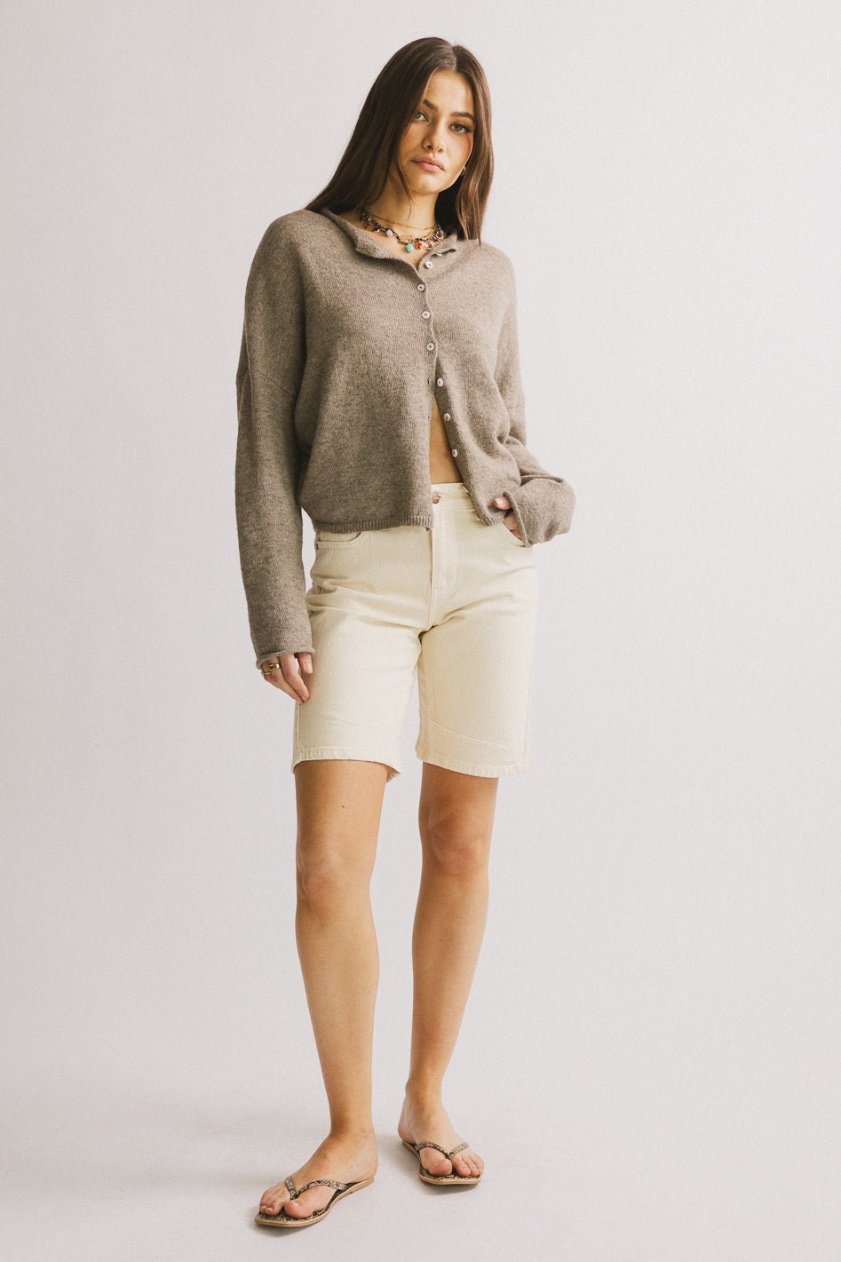 Luna Denim Shorts | High-Rise, Wide Leg Fit, Women's Jean Shorts 3