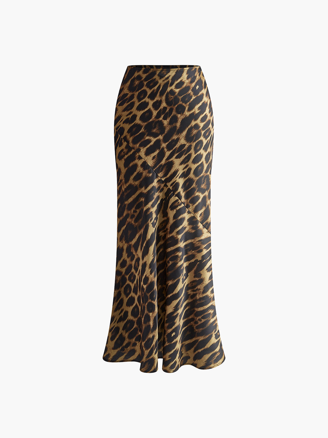 Luna Maxi Skirt | Leopard Print, Slim Fit Woven Fabric 4