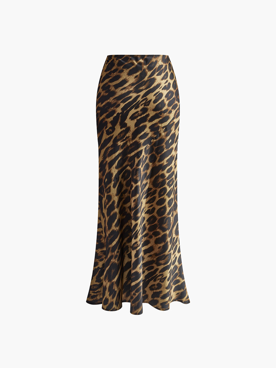 Luna Maxi Skirt | Leopard Print, Slim Fit Woven Fabric 5
