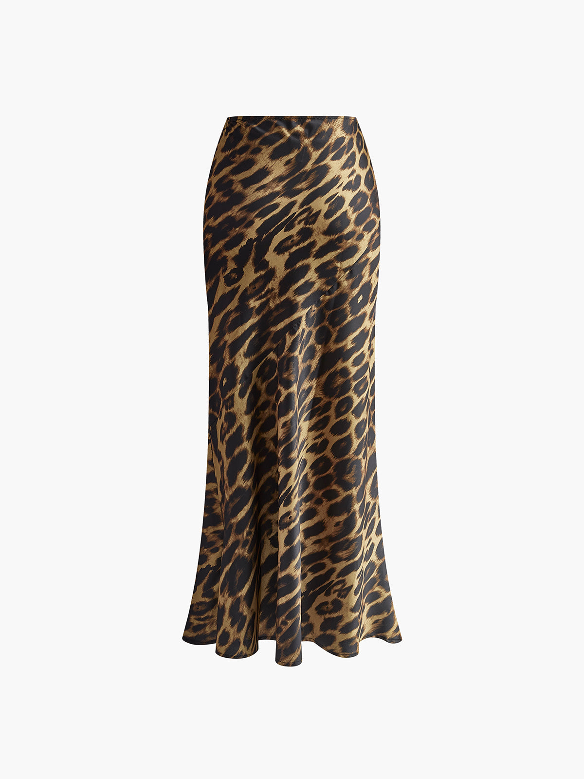 Luna Maxi Skirt | Leopard Print, Slim Fit Woven Fabric 5