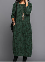 Luna Midi Dress featuring a soft cotton blend fabric, vibrant floral print, and a relaxed fit, perfect for casual outings and warm weather. - 2