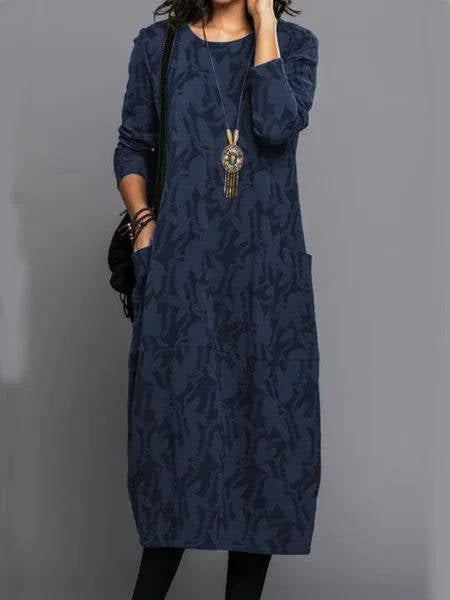 Luna Midi Dress featuring a soft cotton blend fabric, vibrant floral print, and a relaxed fit, perfect for casual outings and warm weather. - 4