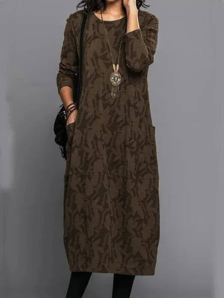 Luna Midi Dress featuring a soft cotton blend fabric, vibrant floral print, and a relaxed fit, perfect for casual outings and warm weather. - 5