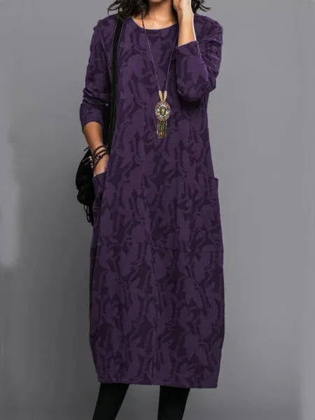 Luna Midi Dress featuring a soft cotton blend fabric, vibrant floral print, and a relaxed fit, perfect for casual outings and warm weather. - 7