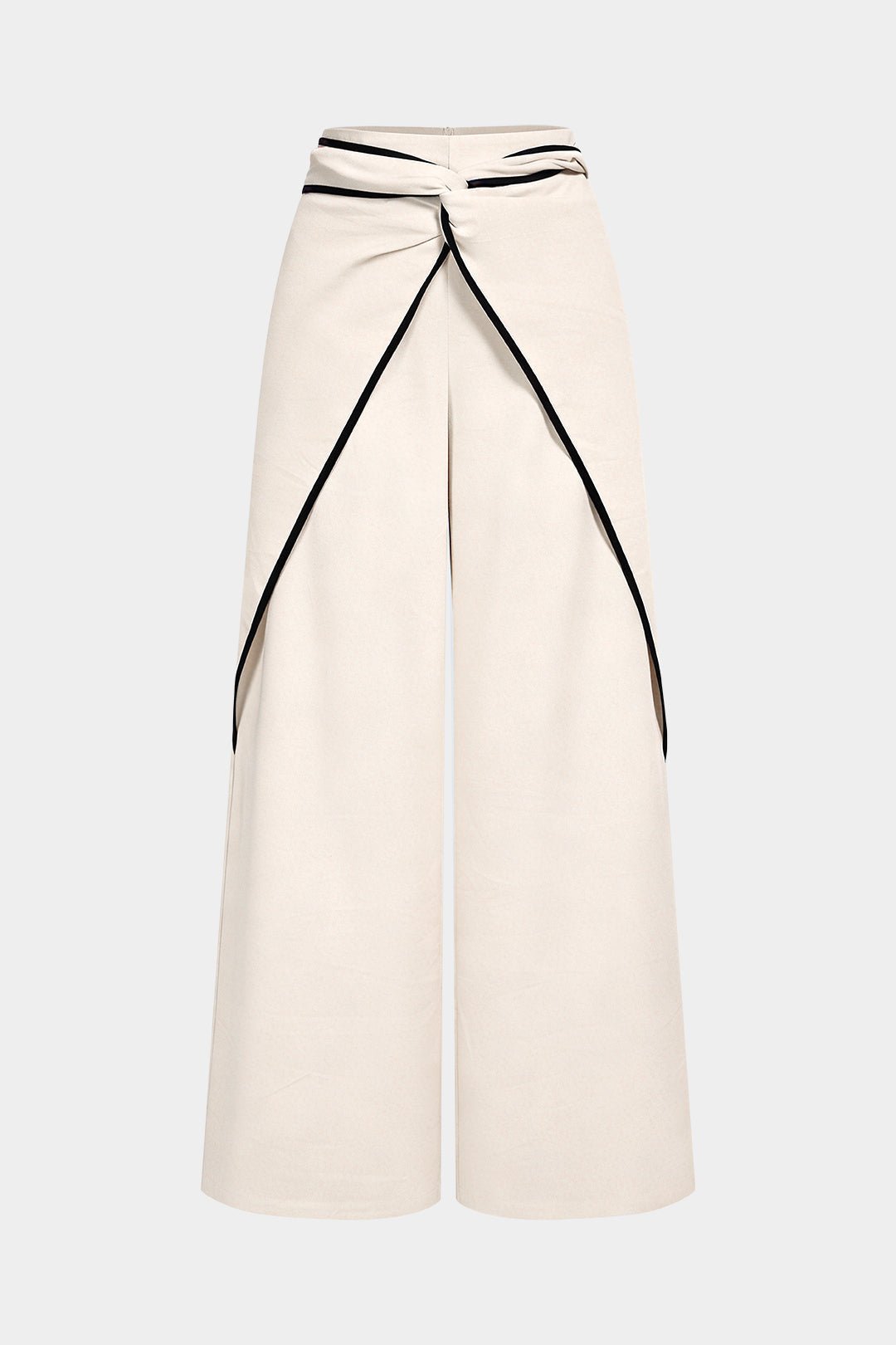Luna Wide Leg Trousers | Linen Blend, Relaxed Fit 0