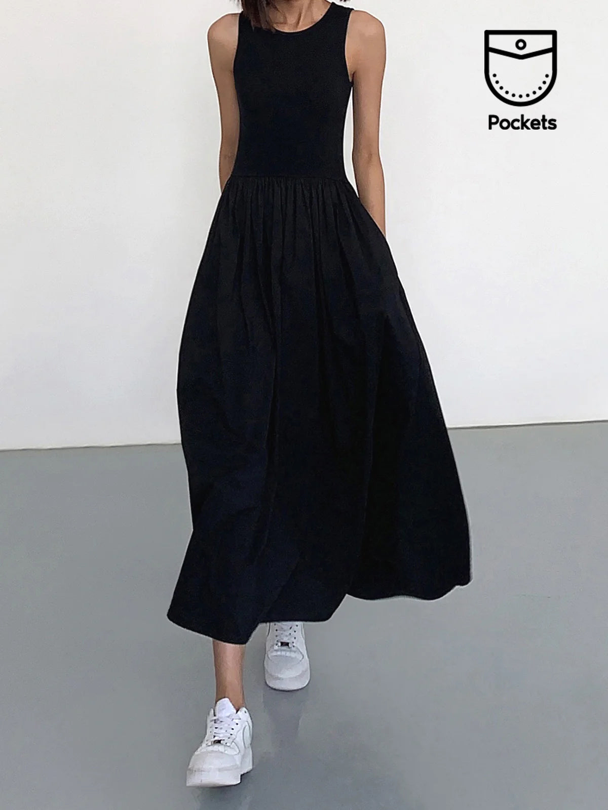 Luna Womens Dress | Sleeveless Rayon Blend Maxi for Summer Events 0