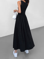 Luna Womens Dress | Sleeveless Rayon Blend Maxi for Summer Events 1
