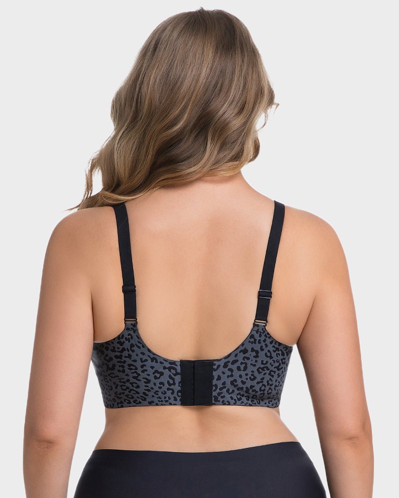 Luxe Leopard Bra | Wireless V-Neck, Soft Breathable Fabric 8