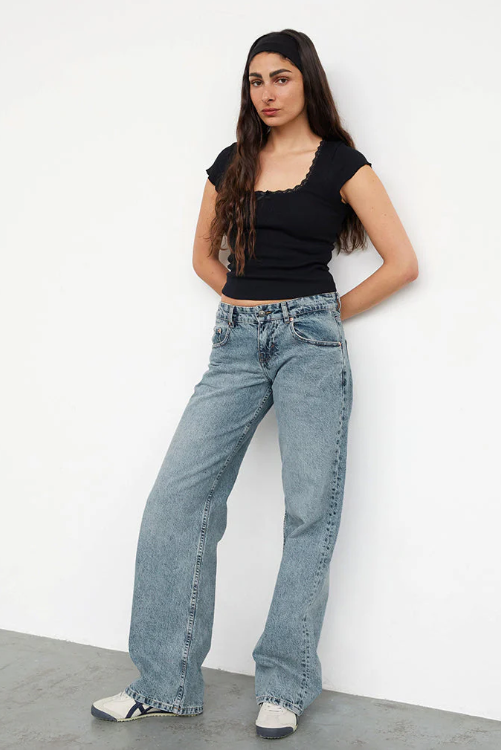 Mila | Low Waist Stretch Denim Jeans