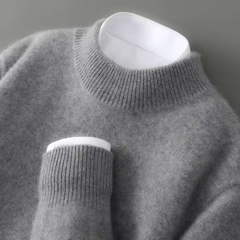 Talon Men's Sweater | Elegant Cashmere Blend, Tailored Fit - 6