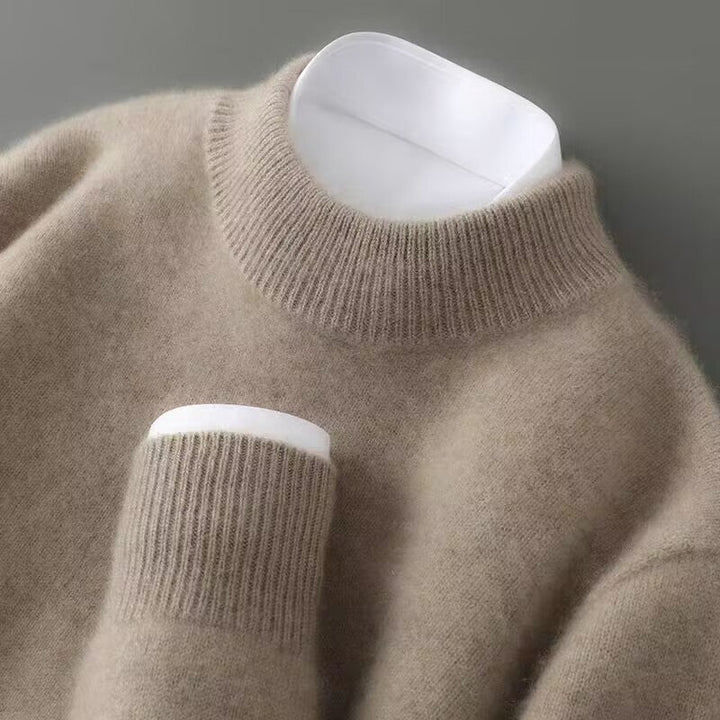 Talon Men's Sweater | Elegant Cashmere Blend, Tailored Fit - 3