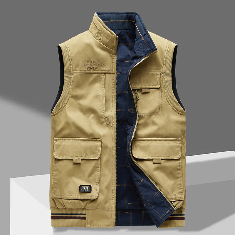 Crispin | Sleeveless Vest With Multi Pocket