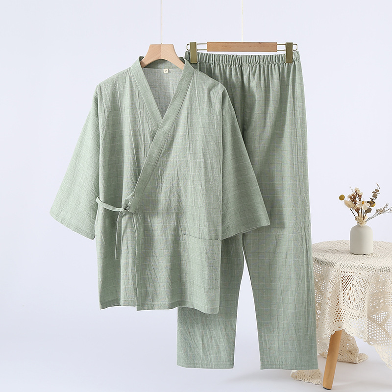 Nuku Linen Wrap Set | Lightweight, Relaxed Fit, Kimono-Inspired - 3