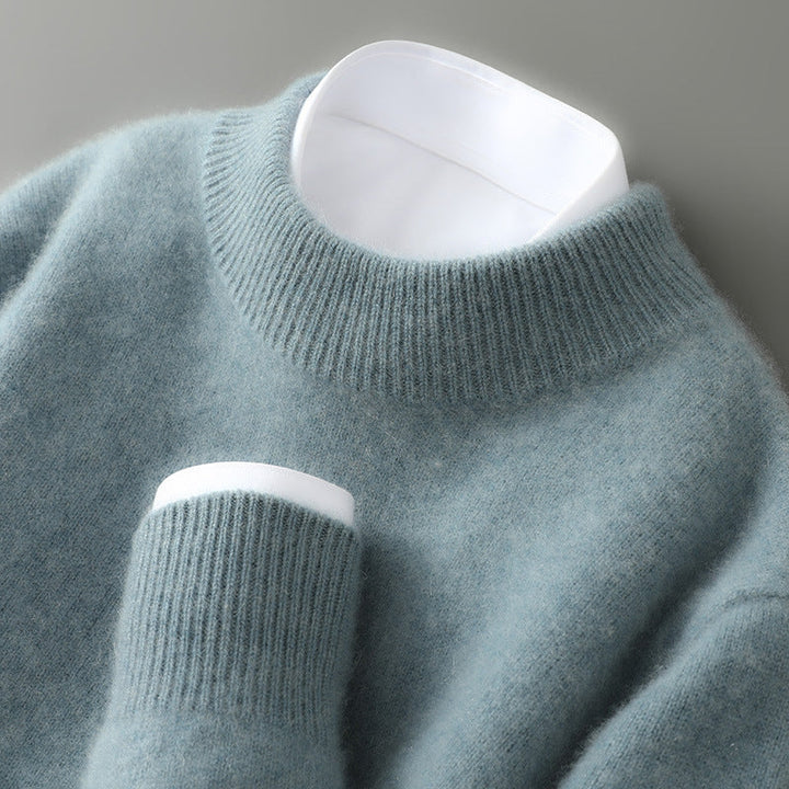 Avery Cashmere Sweater | Elegant Blend for Women, High Neck, Ribbed Details - 4
