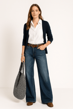 Majken wide-leg denim jeans 1