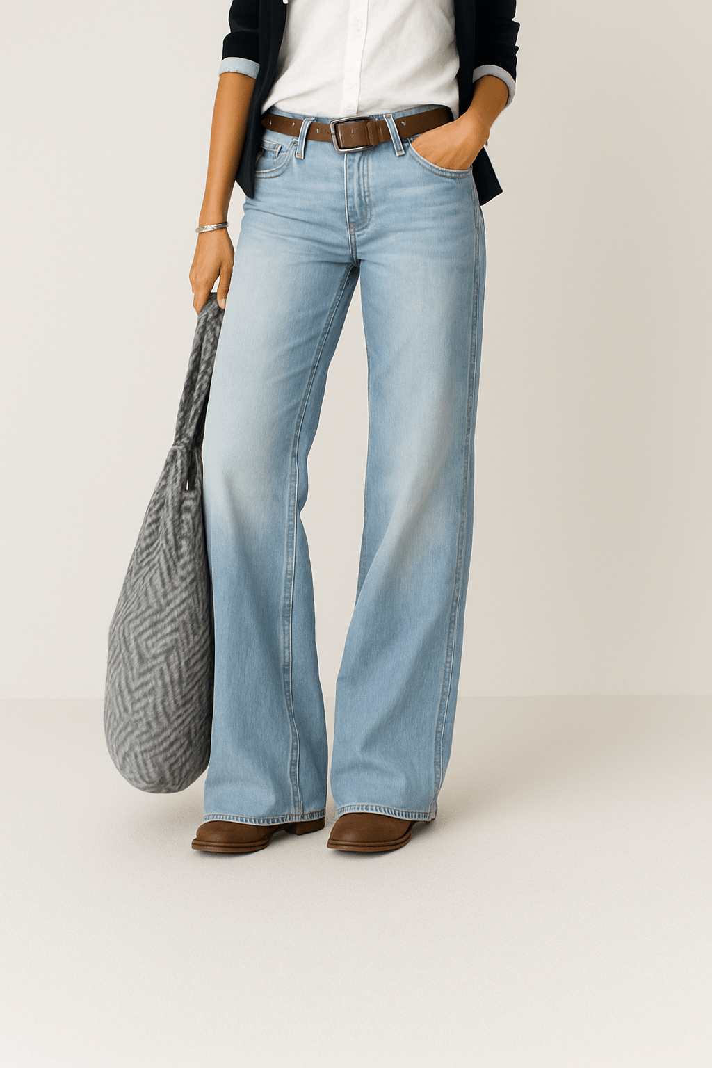 Majken wide-leg denim jeans 3
