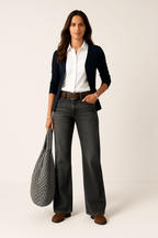 Majken wide-leg denim jeans 4