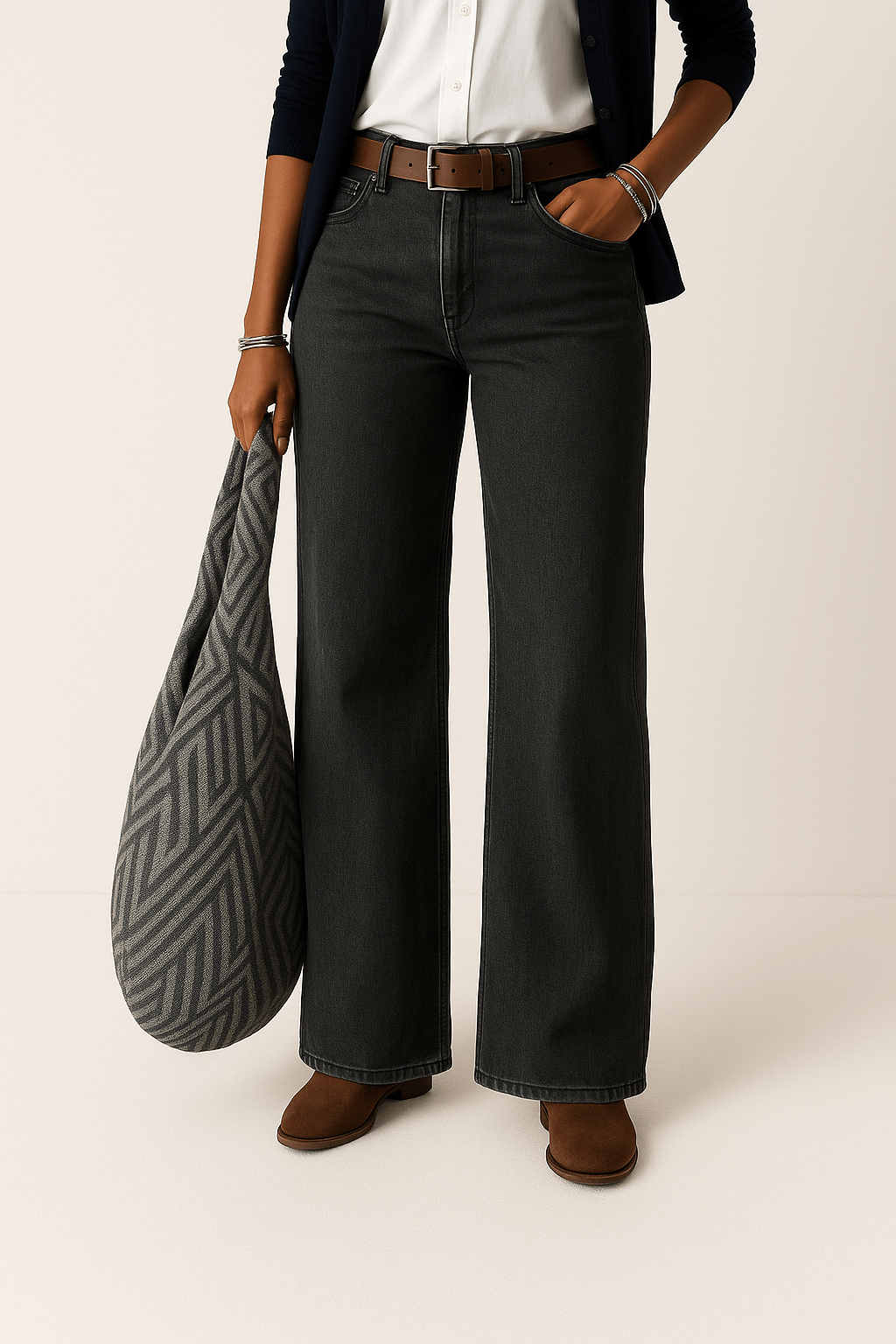 Majken wide-leg denim jeans 7