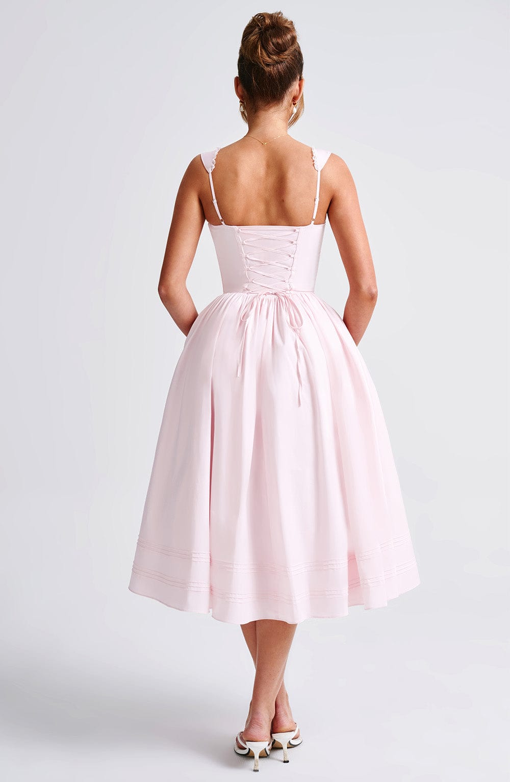 Marlena Midi Dress | Floral Print, Cotton Blend, Square Neckline, Perfect for Wedding Guests 4