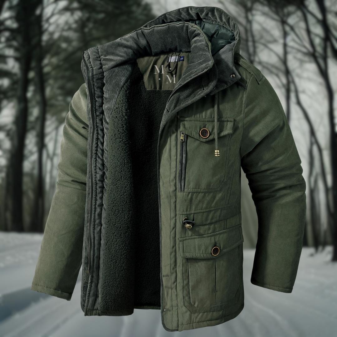 Men's Insulated Winter Parka | Windproof & Warm | Hooded Design