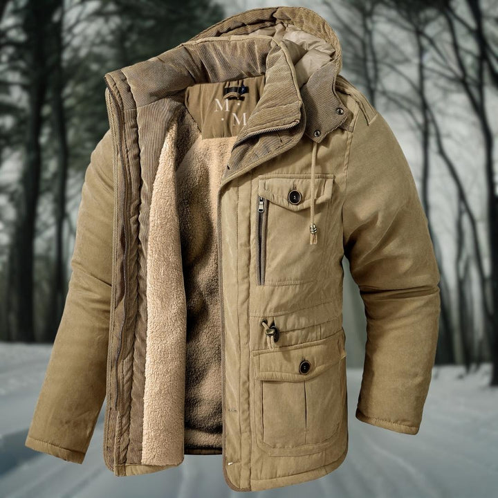 Men's Insulated Winter Parka | Windproof & Warm | Hooded Design