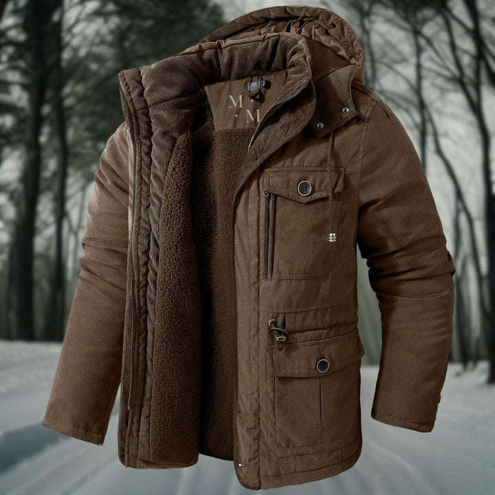 Men's Insulated Winter Parka | Windproof & Warm | Hooded Design