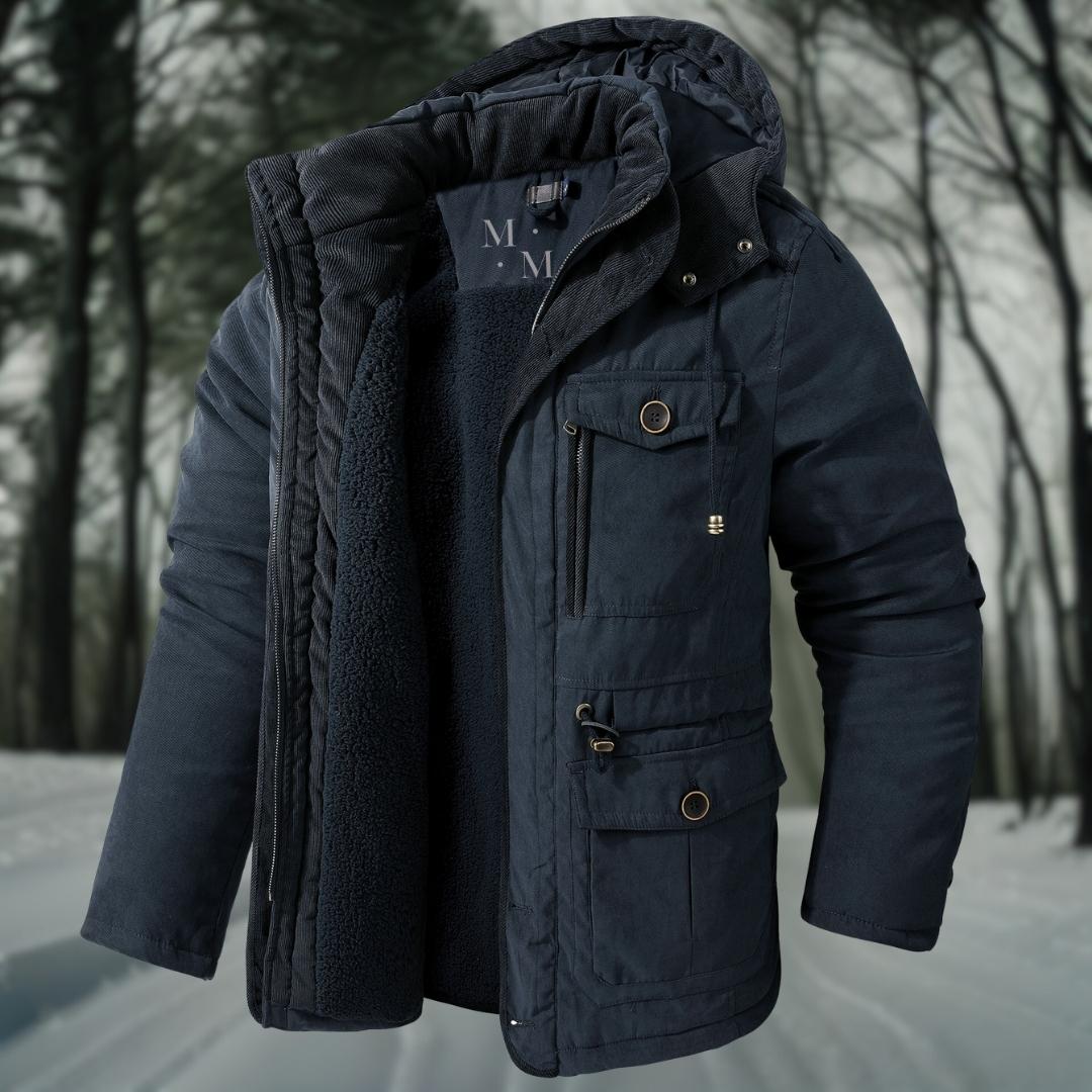Men's Insulated Winter Parka | Windproof & Warm | Hooded Design