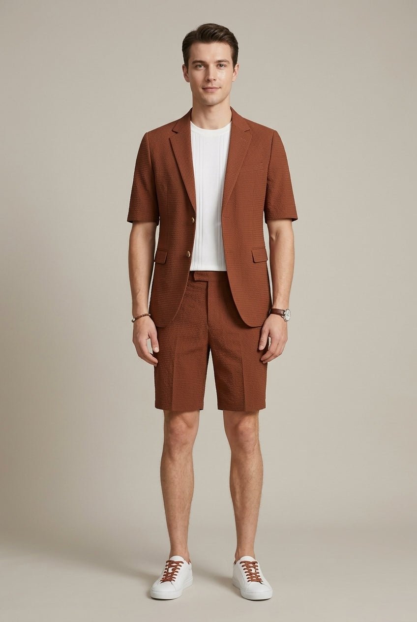 Maverick Co Ord Set Women | Textured Two Piece Set with Blazer and Shorts 0