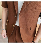 Maverick Co Ord Set Women | Textured Two Piece Set with Blazer and Shorts 1