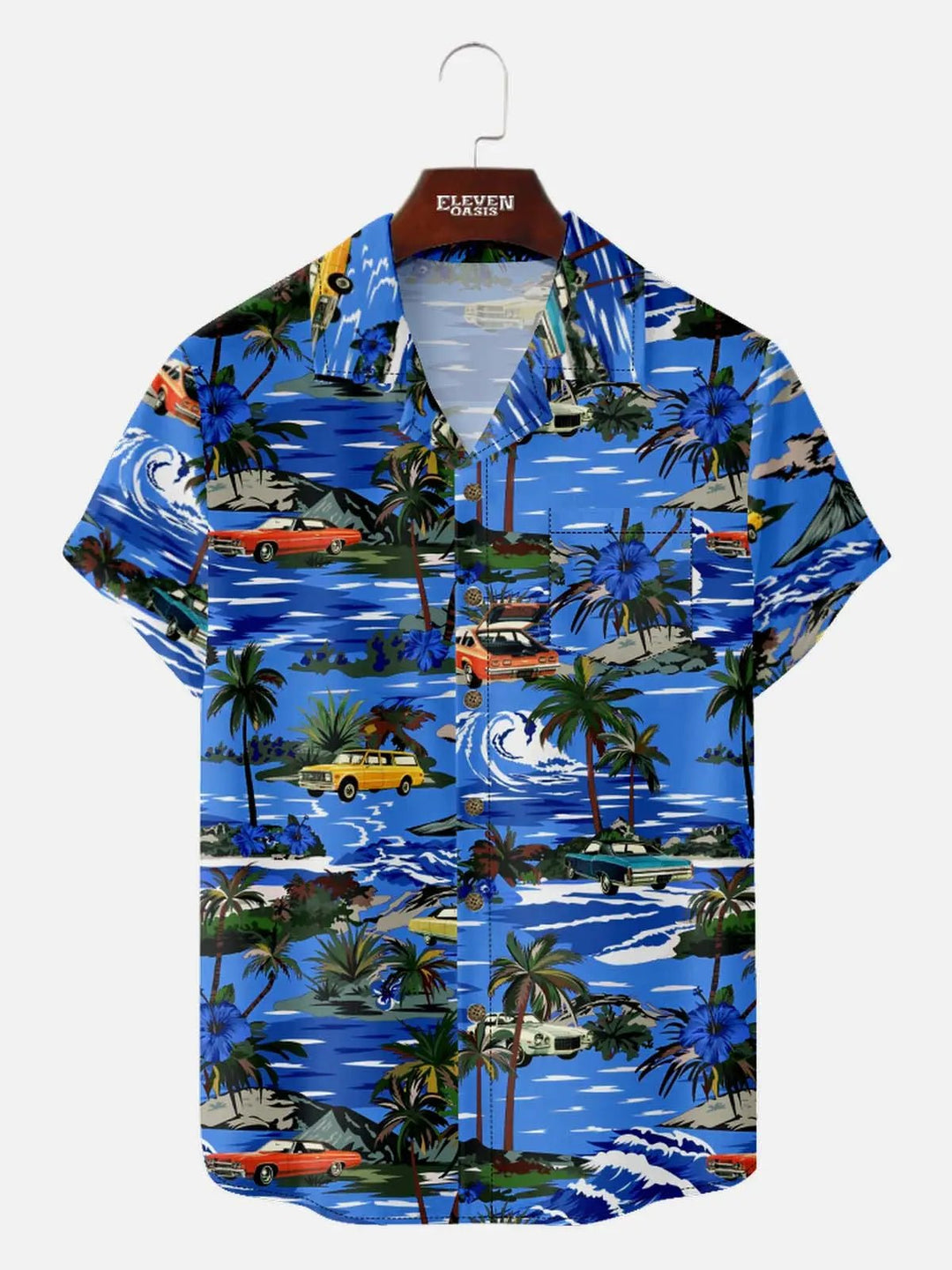 Maverick Hawaiian Shirt | Vintage Car Print, Lightweight Polyester, Regular Fit 2