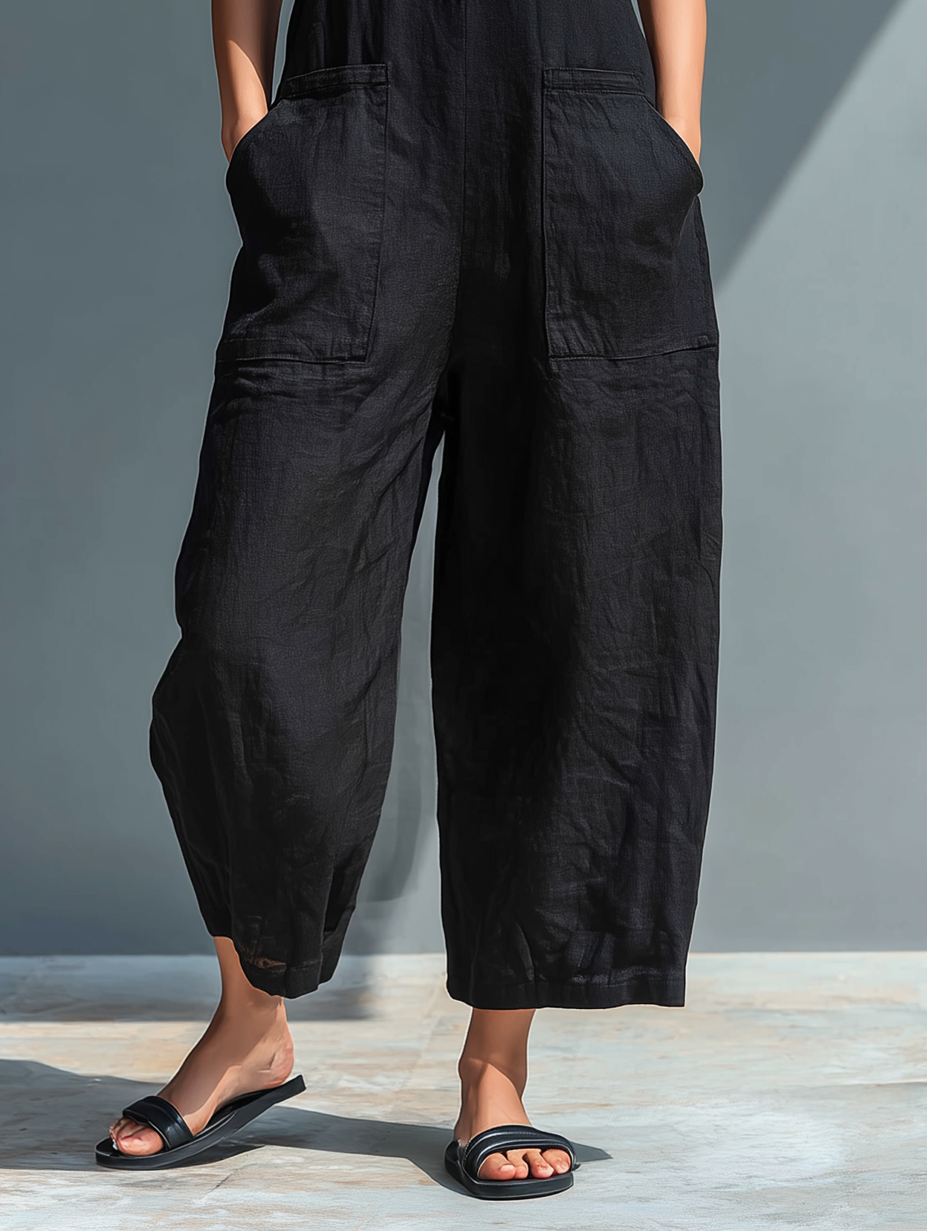 Mila Jumpsuit Women | Linen Blend, Elegant Sleeveless Design 3