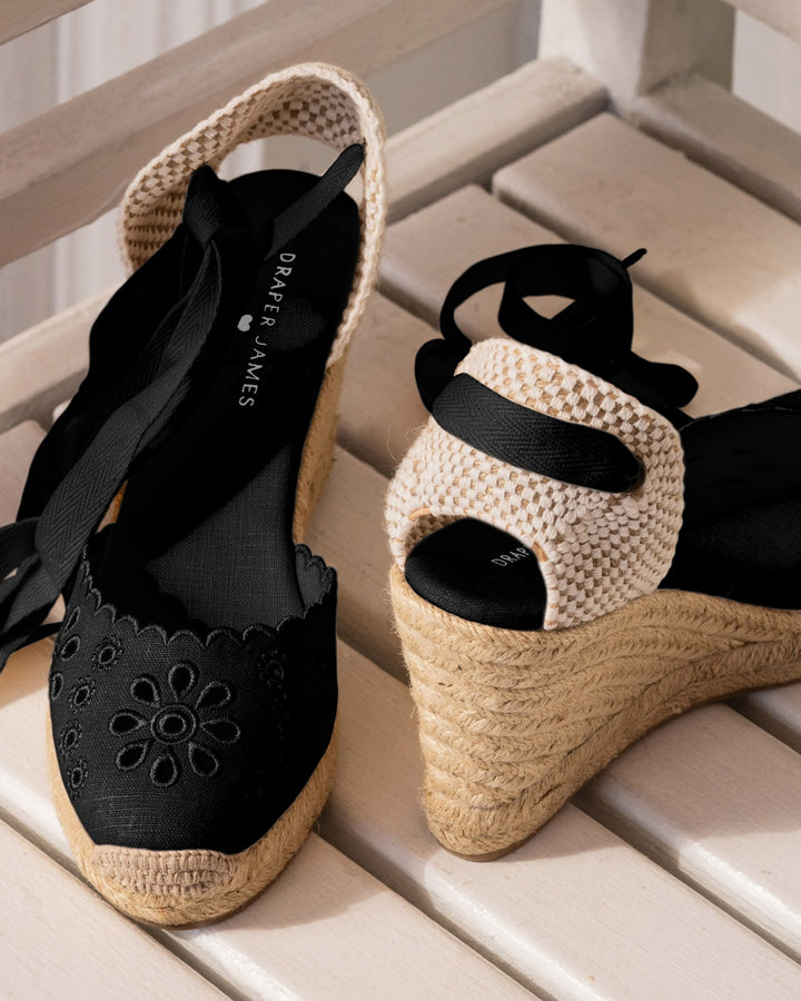 Mila Wedge Espadrille | 100% Linen, Jute Wrapped Heel, Nude Espadrille Wedges 3