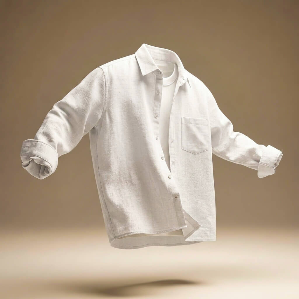 Milo Men's Dress Shirt | Cotton-Linen Blend, Lightweight & Breathable 5
