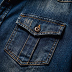 Milo Mens Denim Shirt | Organic Cotton, Classic Multi-Pocket Design 6