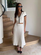Mina Sweater Skirt Midi | Slim Fit, 100% Polyester 3