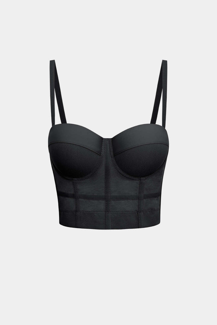 Mira Bustier Top | Mesh Underwire Design, Form-Fitting Silhouette 2