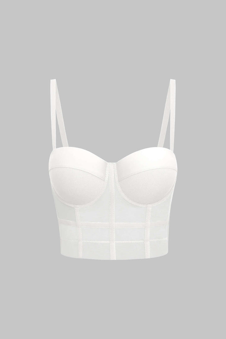 Mira Bustier Top | Mesh Underwire Design, Form-Fitting Silhouette 6