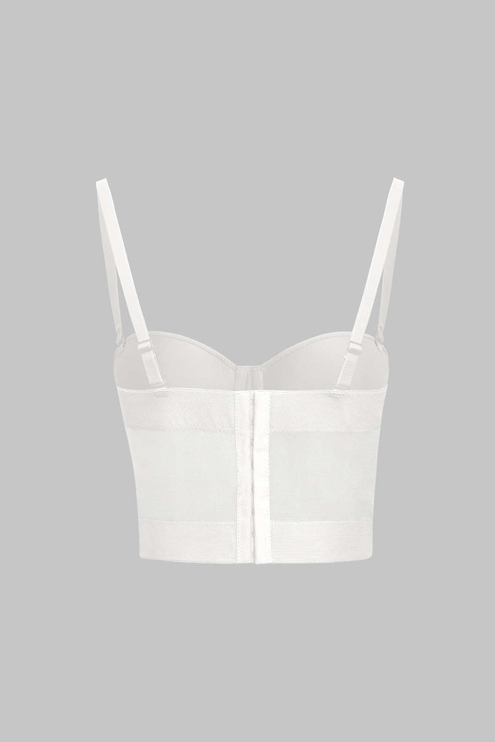 Mira Bustier Top | Mesh Underwire Design, Form-Fitting Silhouette 7