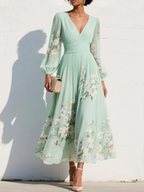 Mira Floral Midi Dress | Lightweight, Pleated Skirt for Women 0