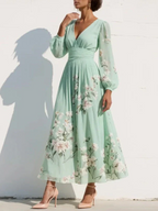 Mira Floral Midi Dress | Lightweight, Pleated Skirt for Women 4