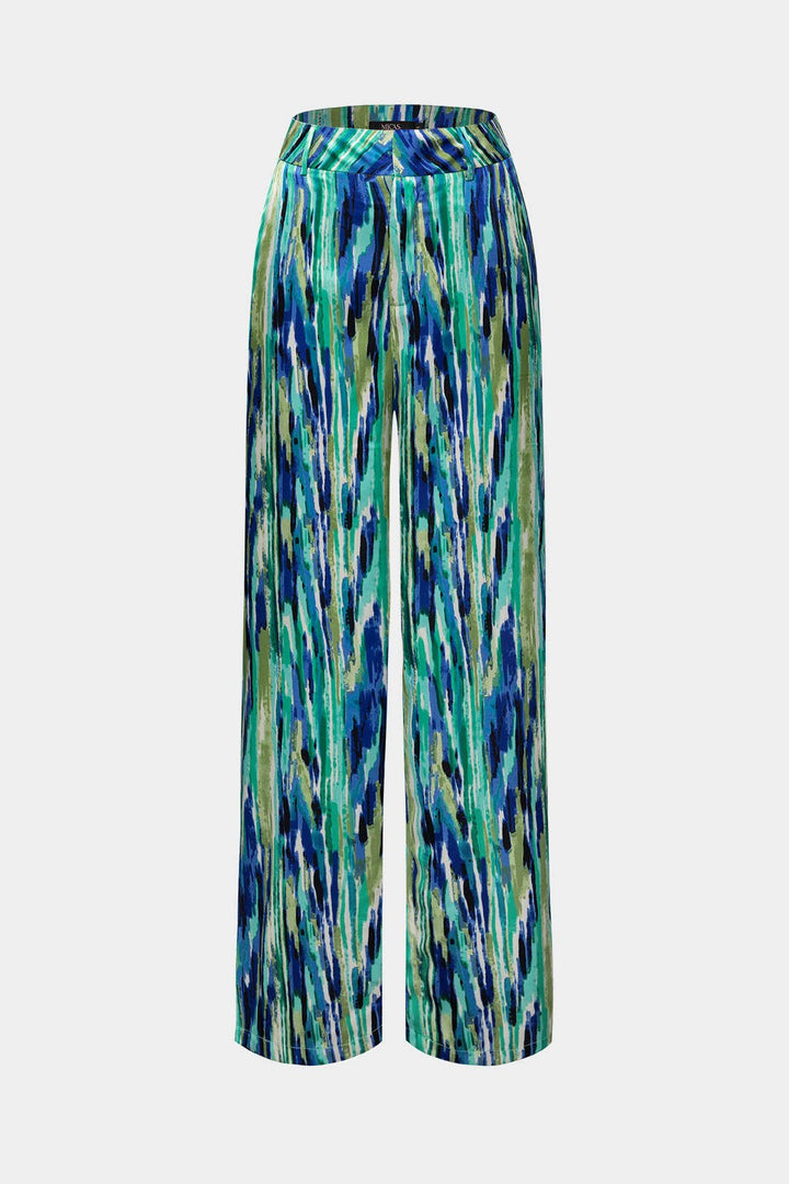 Mira High Waisted Pants | Marble Print, Full-Length, Soft Fabric 10