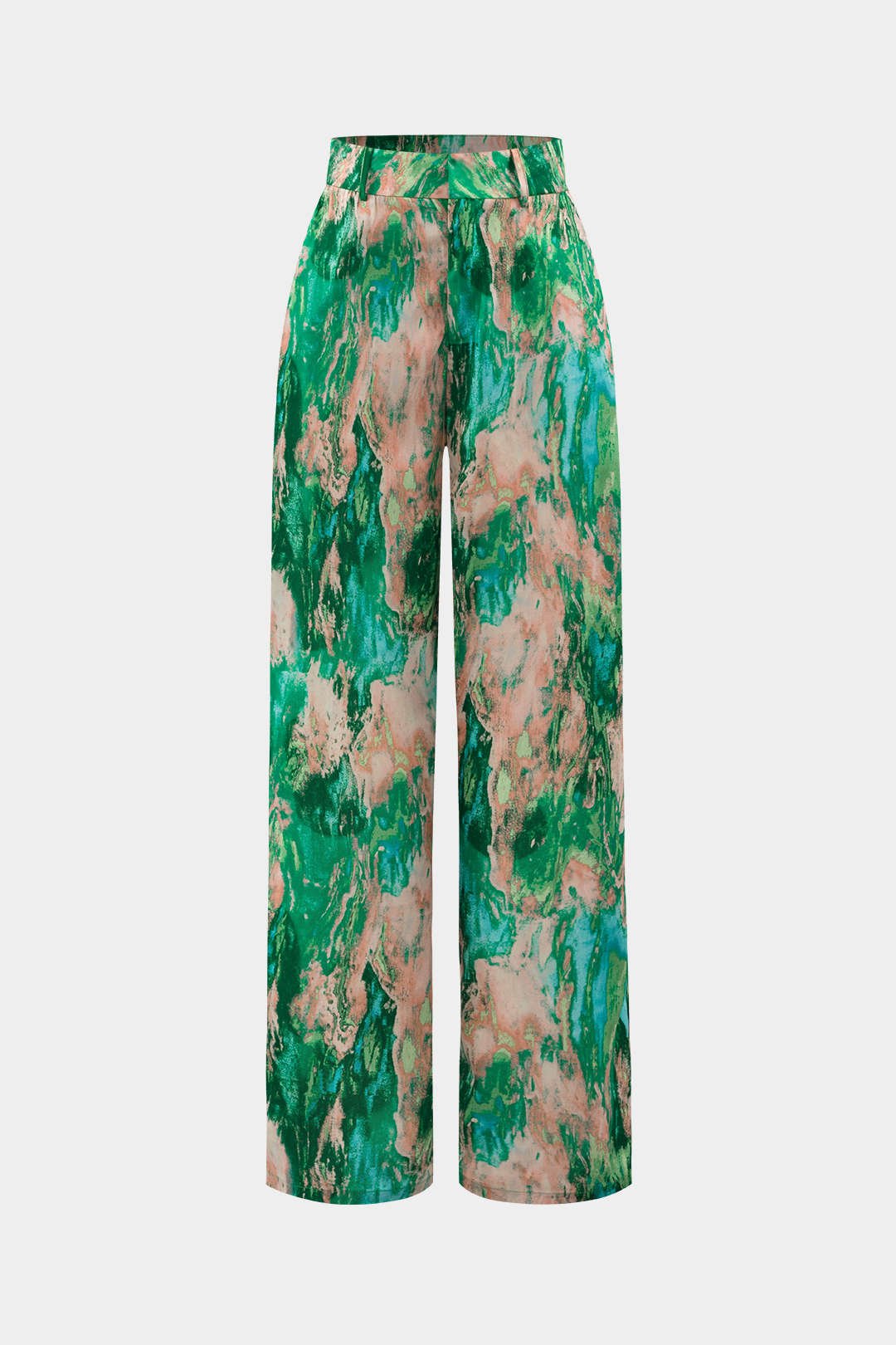 Mira High Waisted Pants | Marble Print, Full-Length, Soft Fabric 6