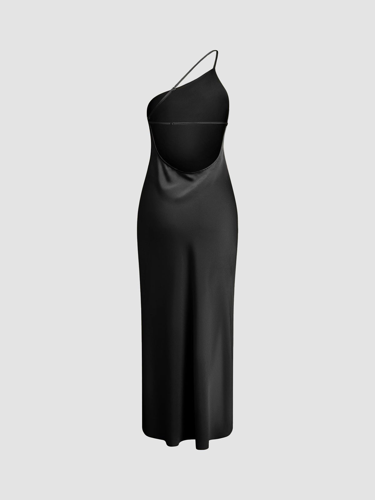 Mira Long Dress | Satin Open Back with Slit, Perfect for Wedding Guest and Formal Occasions 8