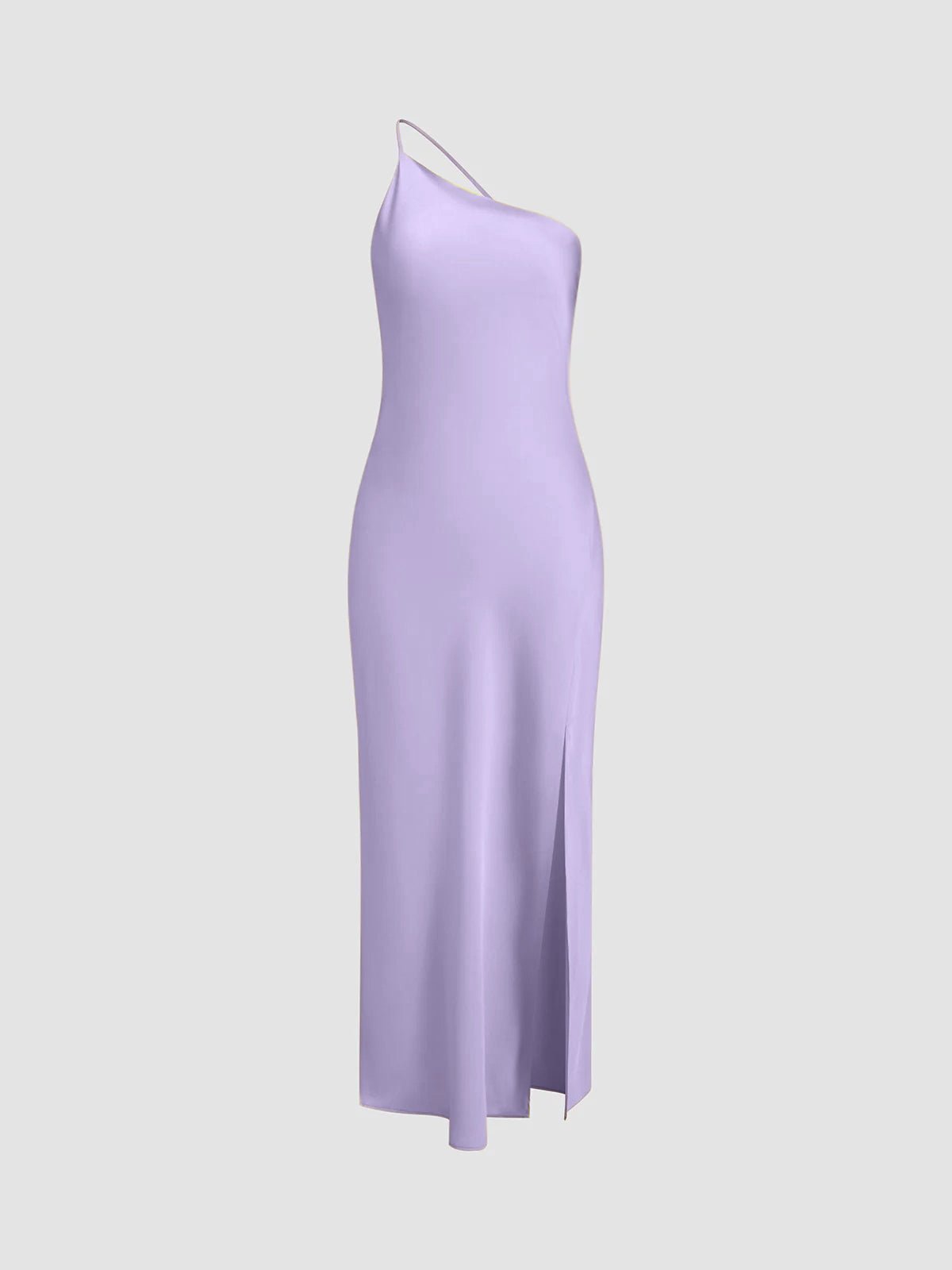 Mira Long Dress | Satin Open Back with Slit, Perfect for Wedding Guest and Formal Occasions 9
